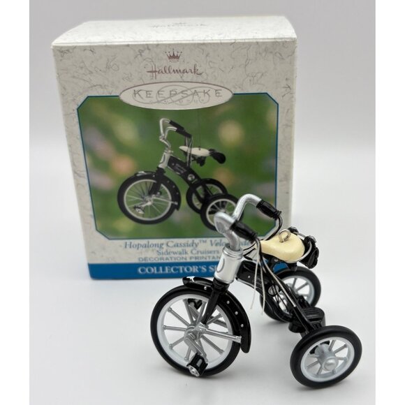 Hallmark Keepsake Christmas Ornament Hopalong Cassidy Velocipede Tricycle - Picture 1 of 12